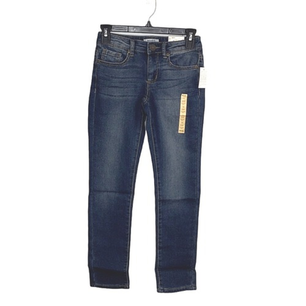 Mudd Girls Jeans Size 10 Skinny  Denim‎ Comfy Stretch Adjustable Waist Blue